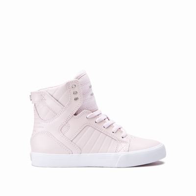 Gyerek Supra SKYTOP Magasszárú Cipő HU235074 Világos Rózsaszín/Fehér